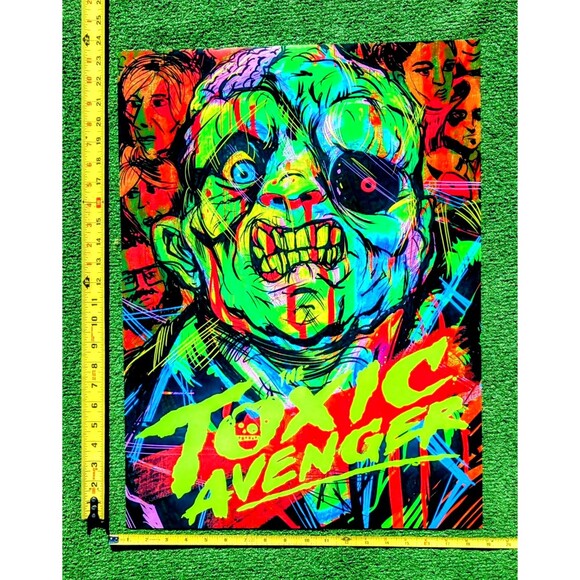 CREASED The Toxic Avenger Reboot SDCC 2025 Adam Pinney 18x24" Mondo Promo Poster - Picture 2 of 6